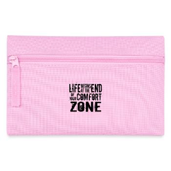 Life begins at the end of your comfort zone - Pencil Case - pink - Front