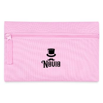Novio Top Hat Moutache Fiançailles Marié - Trousse - rose - Devant
