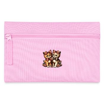 Adorable Bow-Tied Kittens - Pencil Case - pink - Front