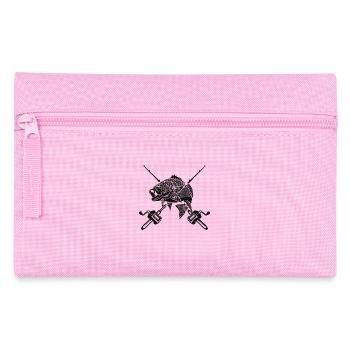 Angler Spruch Fischen Fischer Geschenksidee - Federtasche - Rosa - Vorne