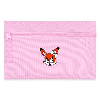 Fox Female Girl Pretty Bow Woman Beautiful - Pencil Case - pink - Front