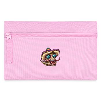 Donkey Funny Sombrero - Pencil Case - pink - Front