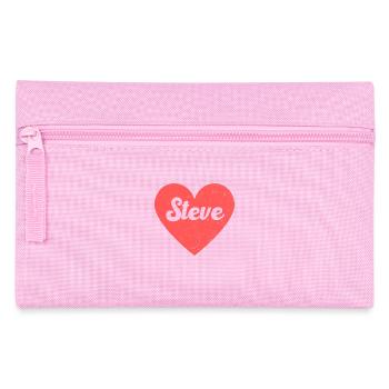 Steve Name Rotes Herz Liebe Fan Retro - Federtasche - Rosa - Vorne