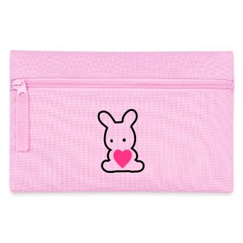 Valentinstag Hase - Federtasche - Rosa - Vorne