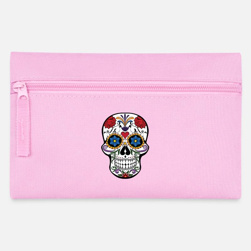 Skull - Federtasche - Rosa