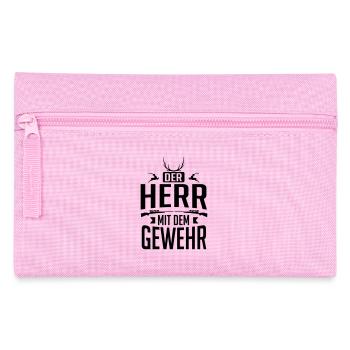 Jäger - der Herr mit dem Gewehr - Federtasche - Rosa - Vorne
