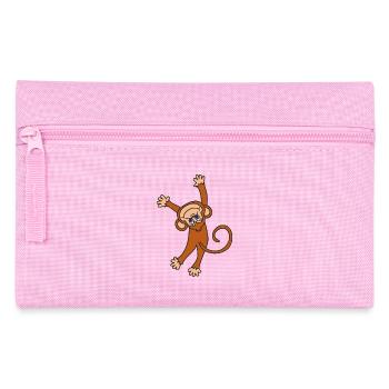 Affe Schimpanse - Federtasche - Rosa - Vorne