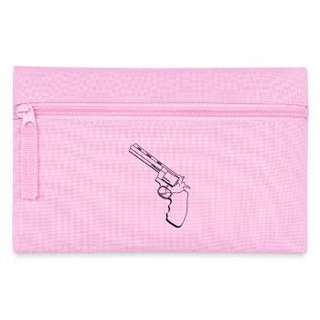 Revolver / Pistole - Federtasche - Rosa - Vorne