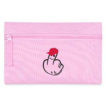 middle finger - Pencil Case - pink - Front