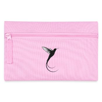 Colibri design sable noir - Trousse - rose - Devant