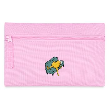 Sofa Kartoffel eingeschlafen - Federtasche - Rosa - Vorne