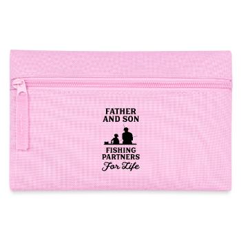 Father And Son Fishing Partners For Life - Pencil Case - pink - Front
