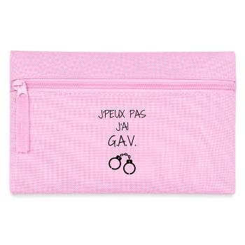 Police Officer Policeman Cop Policier Polizei - Pencil Case - pink - Front