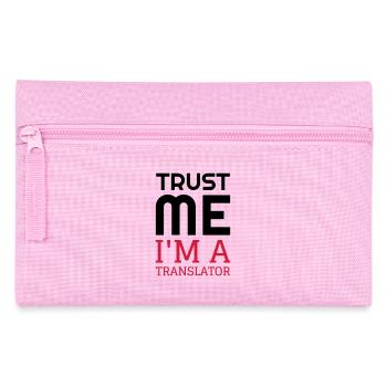 traducteur / traduction / traductrice / traduire - Trousse - rose - Devant