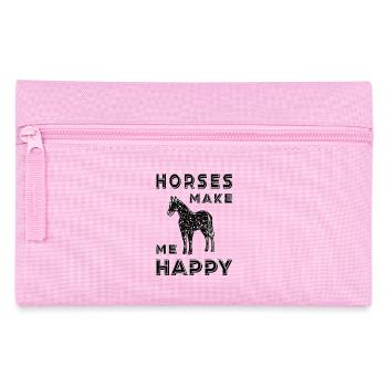 Horses Horse Love, I Love Horses Pony - Pencil Case - pink - Front