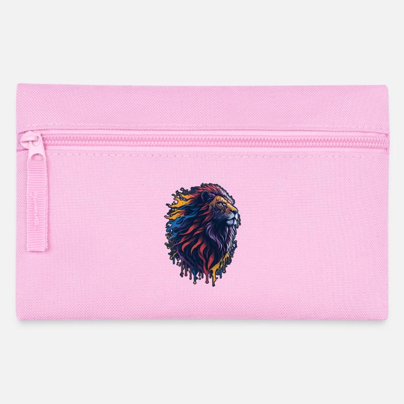 Lion - Pencil Case - pink