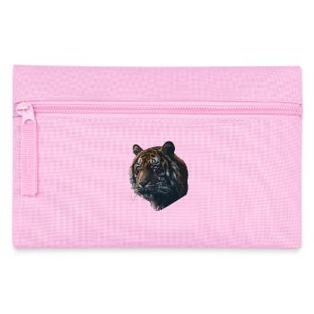 Portrait d’animal sauvage sur tissu de qualité supérieure - Trousse - rose - Devant