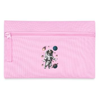 Adventure Space Dog - Pencil Case - pink - Front
