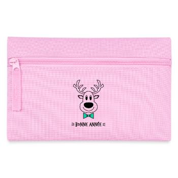 HAPPY NEW YEAR. BEST WISHES. NEW YEAR'S EVE - Pencil Case - pink - Front