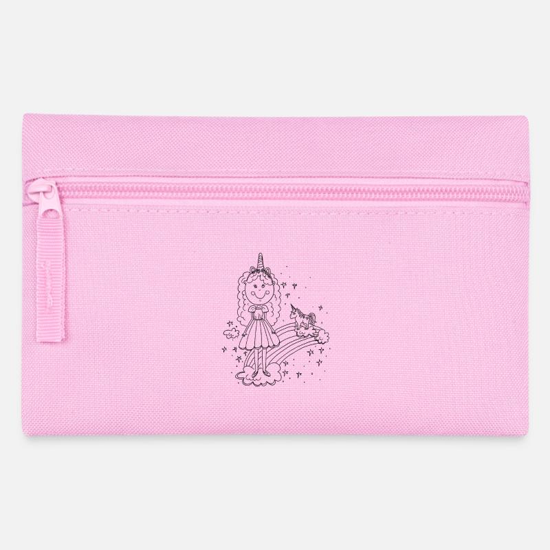 Princess on the rainbow - Pencil Case - pink
