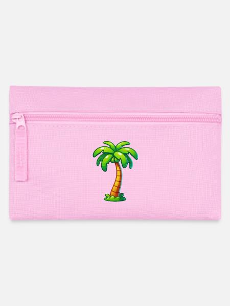palme - Federtasche - Rosa
