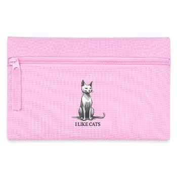Likes cats - Pencil Case - pink - Front