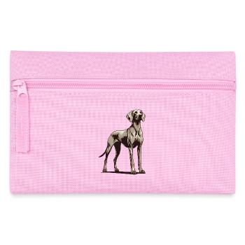 Weimaraner - Federtasche - Rosa - Vorne