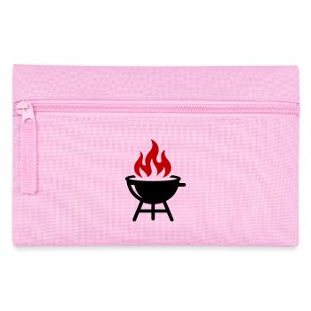 Grill Flame Icon - Pencil Case - pink - Front