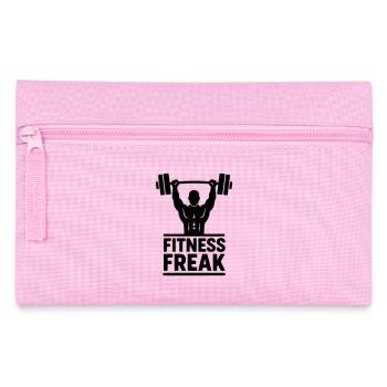 Fitness Freak Silhouette - Pencil Case - pink - Front