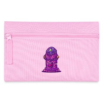 Violettes psychedelisches Monster - Federtasche - Rosa - Vorne