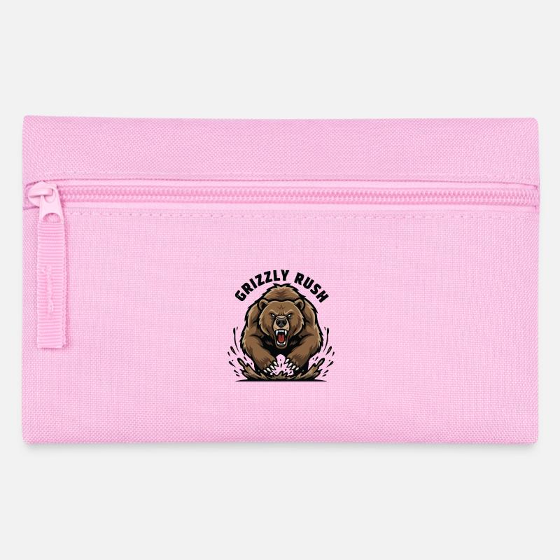 Grizzly Rush Bear Force Charge - Pencil Case - pink