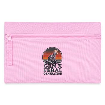 Vintage Raccoon Gen X Feral Generation - Pencil Case - pink - Front