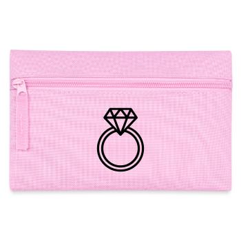 wedding ring, - Pencil Case - pink - Front