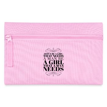 Zitat zur Stärkung unabhängiger Mädchen - Federtasche - Rosa - Vorne