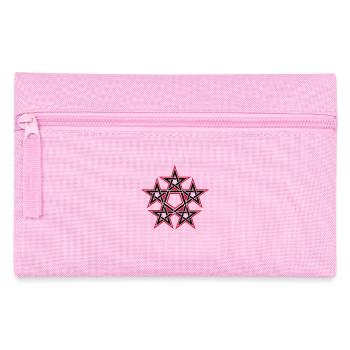 Pentagramme, 5 étoiles, Pentagone, Magique - Trousse - rose - Devant