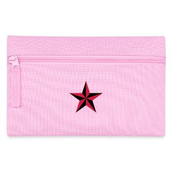 Nautischer Stern star Symbol Schutz Tattoo Marine - Federtasche - Rosa - Vorne