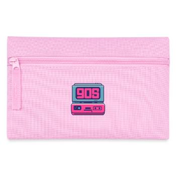 Logo de la radio des années 90 - Trousse - rose - Devant