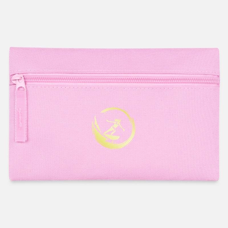 Surfer Frau - Federtasche - Rosa