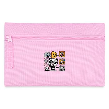 Lustige Panda-Emotionen - Federtasche - Rosa - Vorne