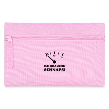 ICH BRAUCHE SCHNAPS - Federtasche - Rosa - Vorne