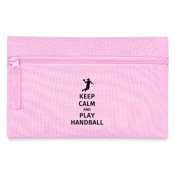 keep calm and play handball - Trousse - rose - Devant