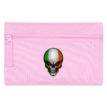 Crâne conceptions rondes Irlande - Trousse - rose - Devant