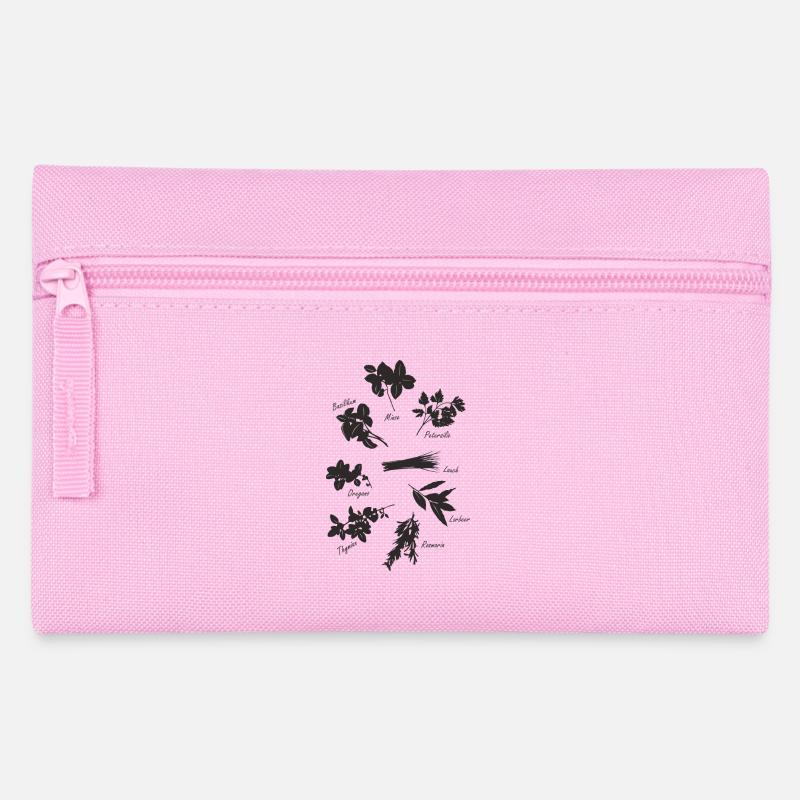 Küchenkräuter - Federtasche - Rosa