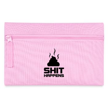 shit happens - Federtasche - Rosa - Vorne