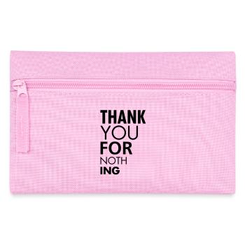 Thank you for nothing - Federtasche - Rosa - Vorne