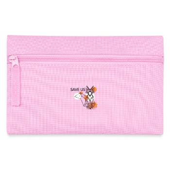 Rette uns - Federtasche - Rosa - Vorne