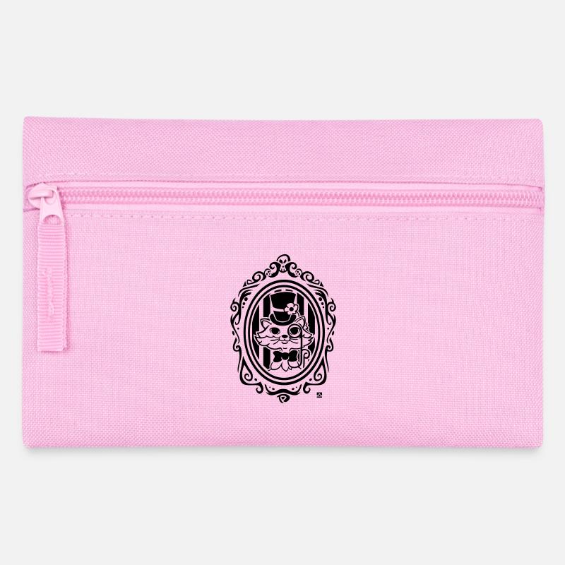 Cat victorian style - Pencil Case - pink
