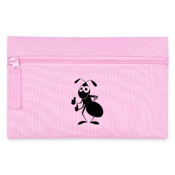 Ameise mit Daumen hoch - Federtasche - Rosa - Vorne