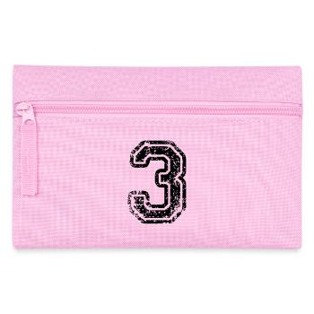 3 - Nummer - Federtasche - Rosa - Vorne
