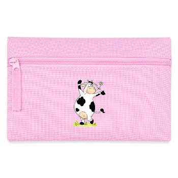 Posing Cow - Pencil Case - pink - Front